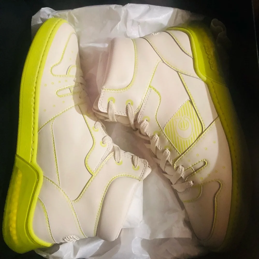 Coach Citysole High Top Sneaker With Trompe L'oeil BNWT💎 - Picture 3 of 11